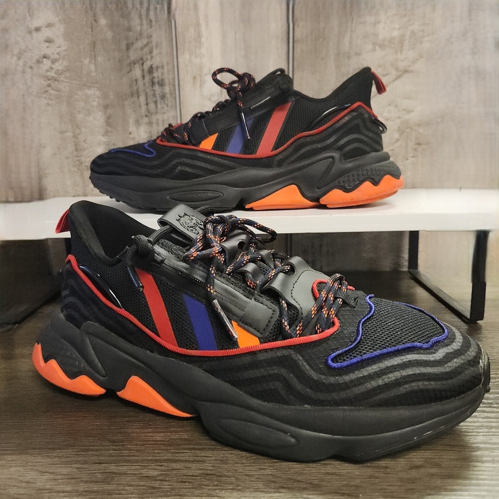 Adidas Run Ozweego Zip Chinese New Year Shoes Q47187 Black Mens Size 9 Sneakers